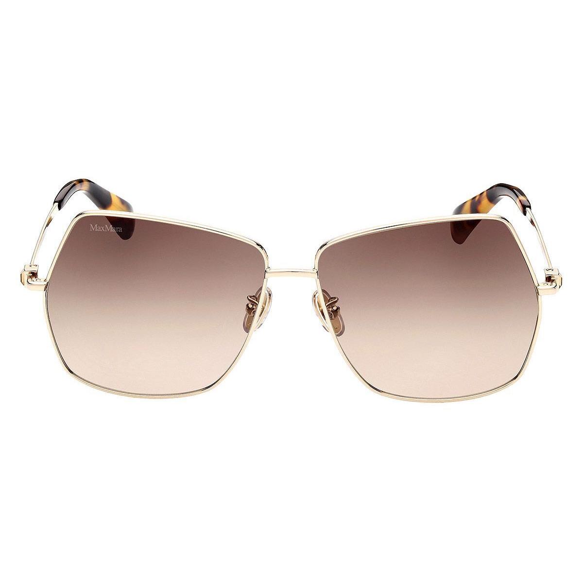 Max Mara MM0035-H Sunglasses Women Shiny Pale Gold 61mm