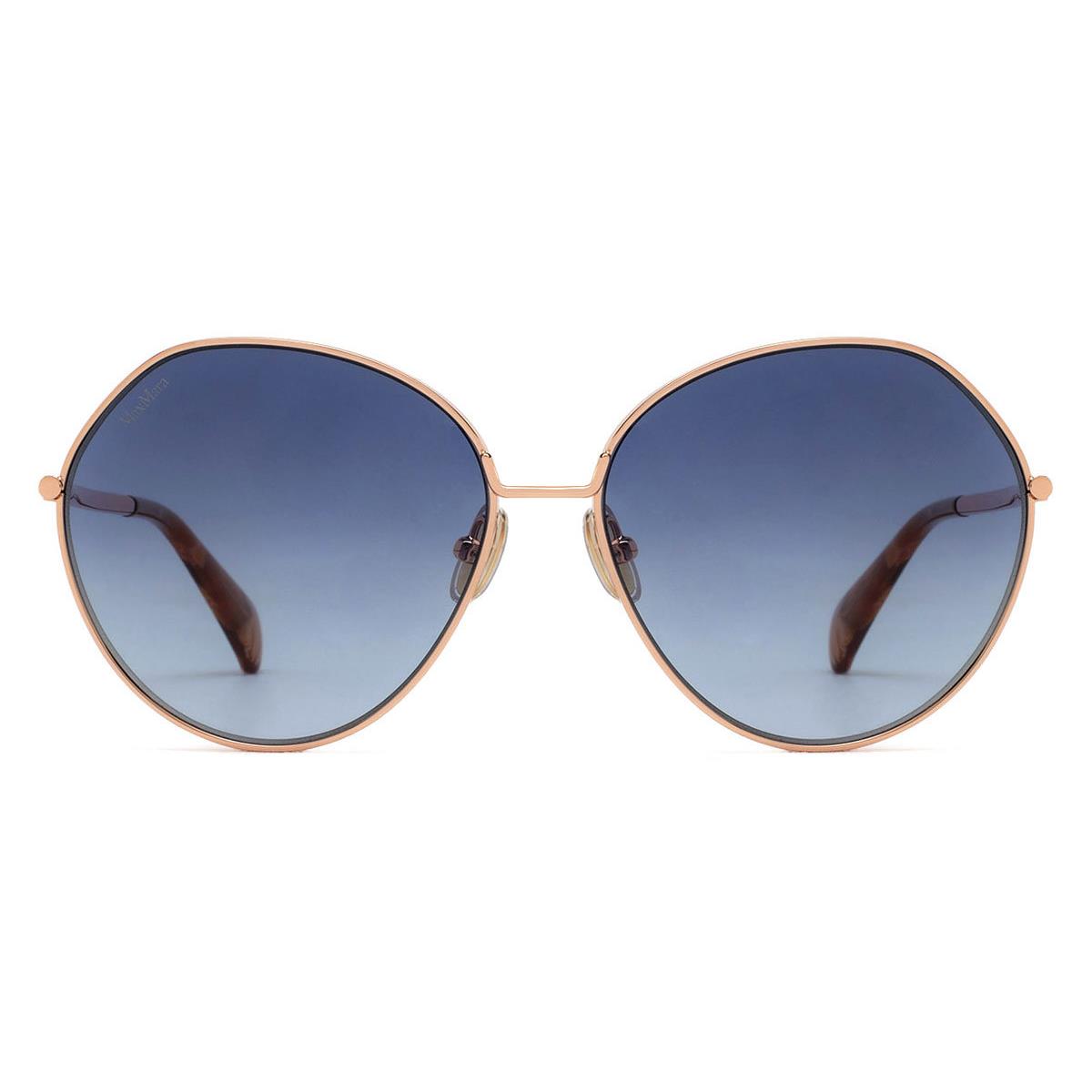 MM0096 Sunglasses Women Shiny Pink Gold 57mm by Max Mara