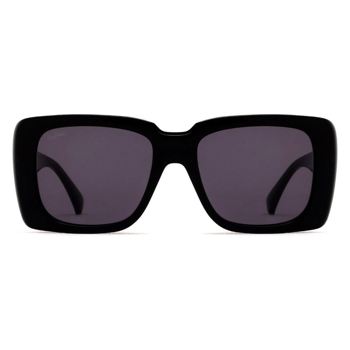 Max Mara MM0091 Sunglasses Women Shiny Black 53mm