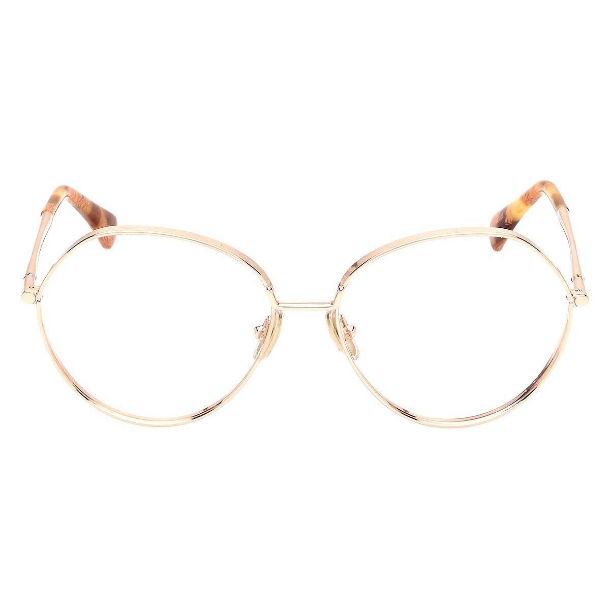 Max Mara MM5139 Eyeglasses Women Shiny Rose Gold 56mm