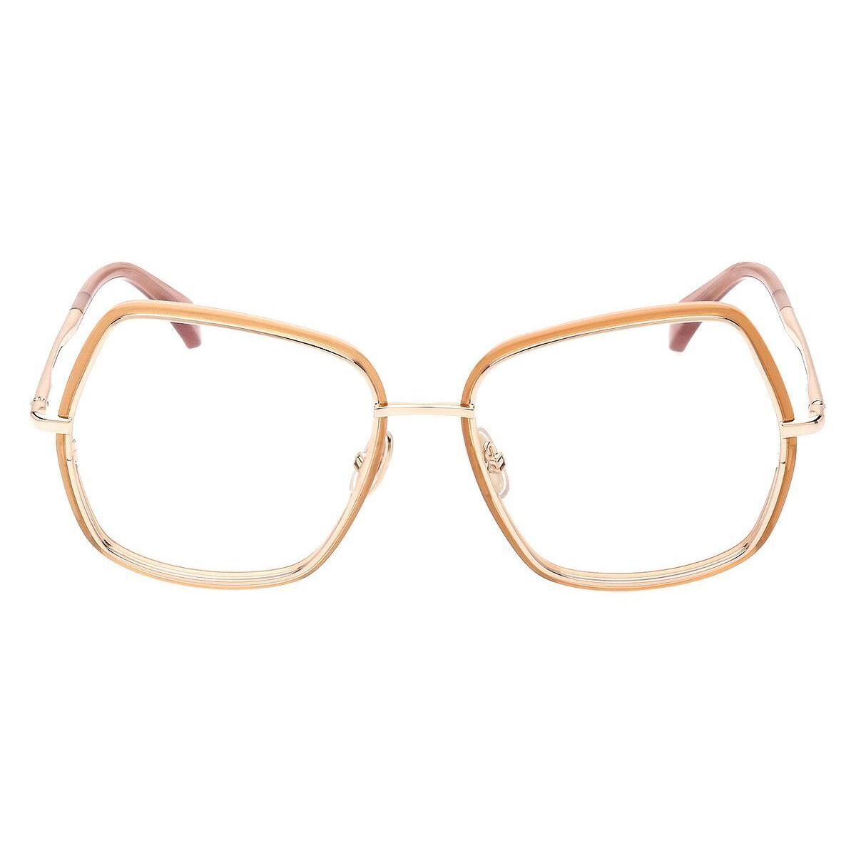 Max Mara MM5076 Eyeglasses Women Shiny Light Pink 55mm