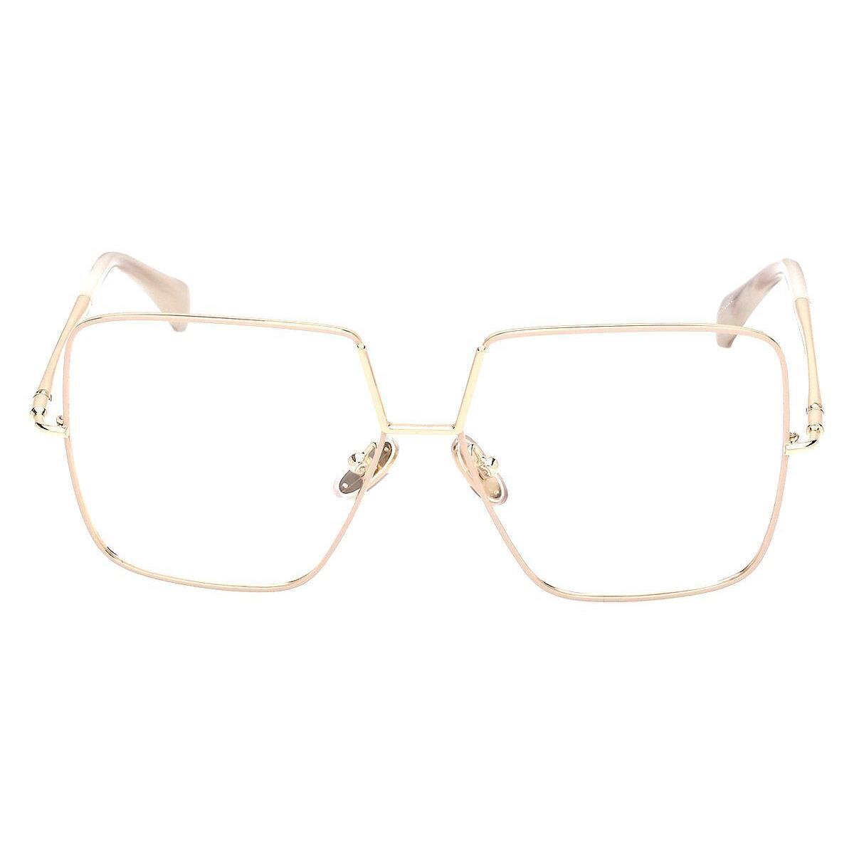 Max Mara MM5120 Eyeglasses Women Shiny Ivory 55mm