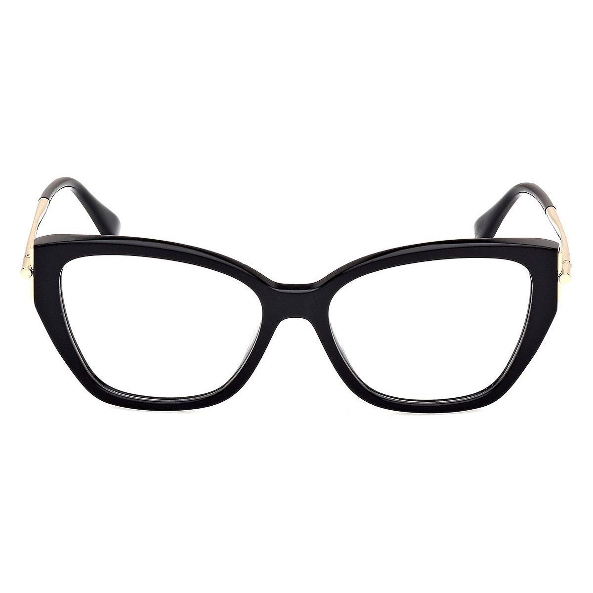 Max Mara MM5117 Eyeglasses Women Shiny Black 55mm