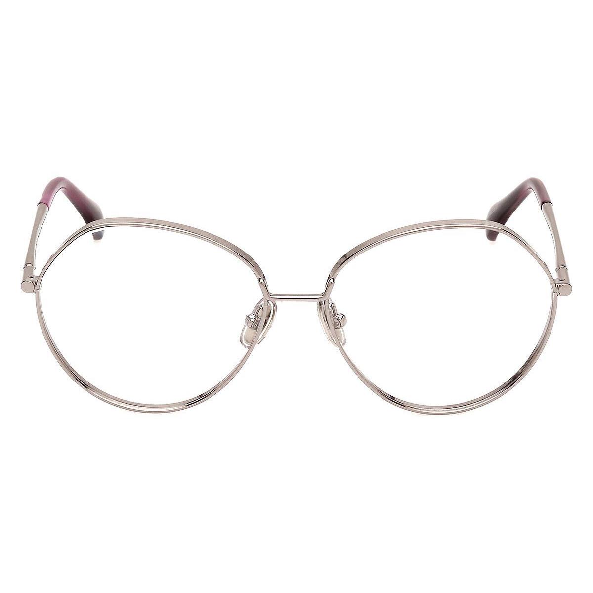 Max Mara MM5139 Eyeglasses Women Shiny Light Ruthenium 56mm