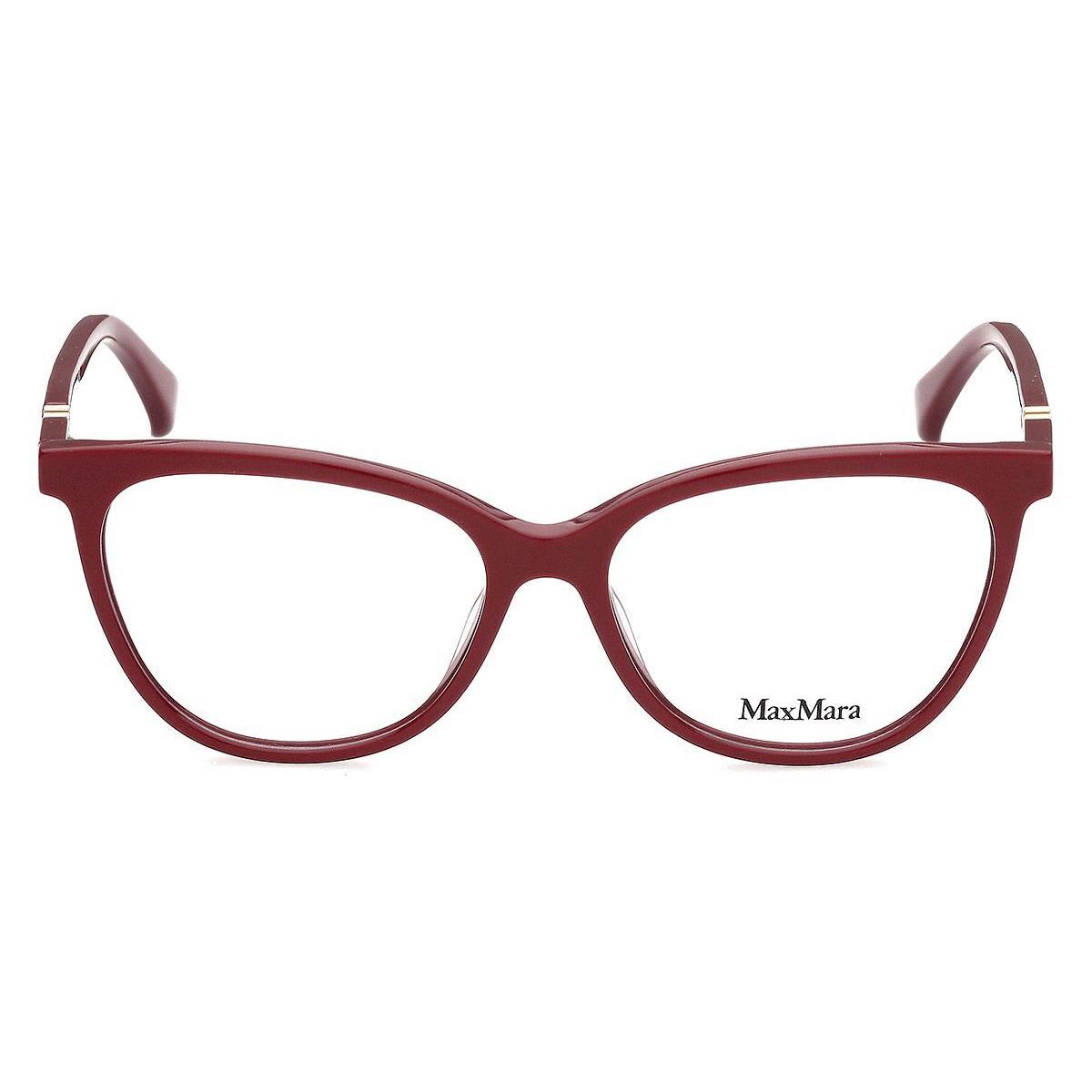 Max Mara MM5018 Eyeglasses Women Shiny Dark Red 53mm