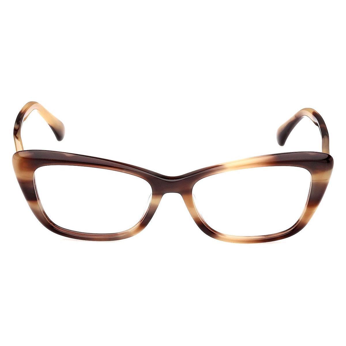 Max Mara MM5059 Eyeglasses Women Light Brown 53mm