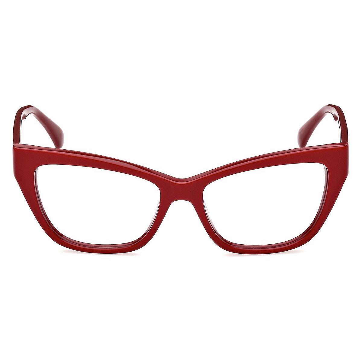 Max Mara MM5053 Eyeglasses Women Shiny Light Red 53mm