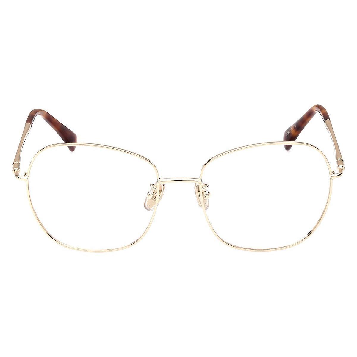 Max Mara MM5077-H Eyeglasses Women Shiny Pale Gold 56mm