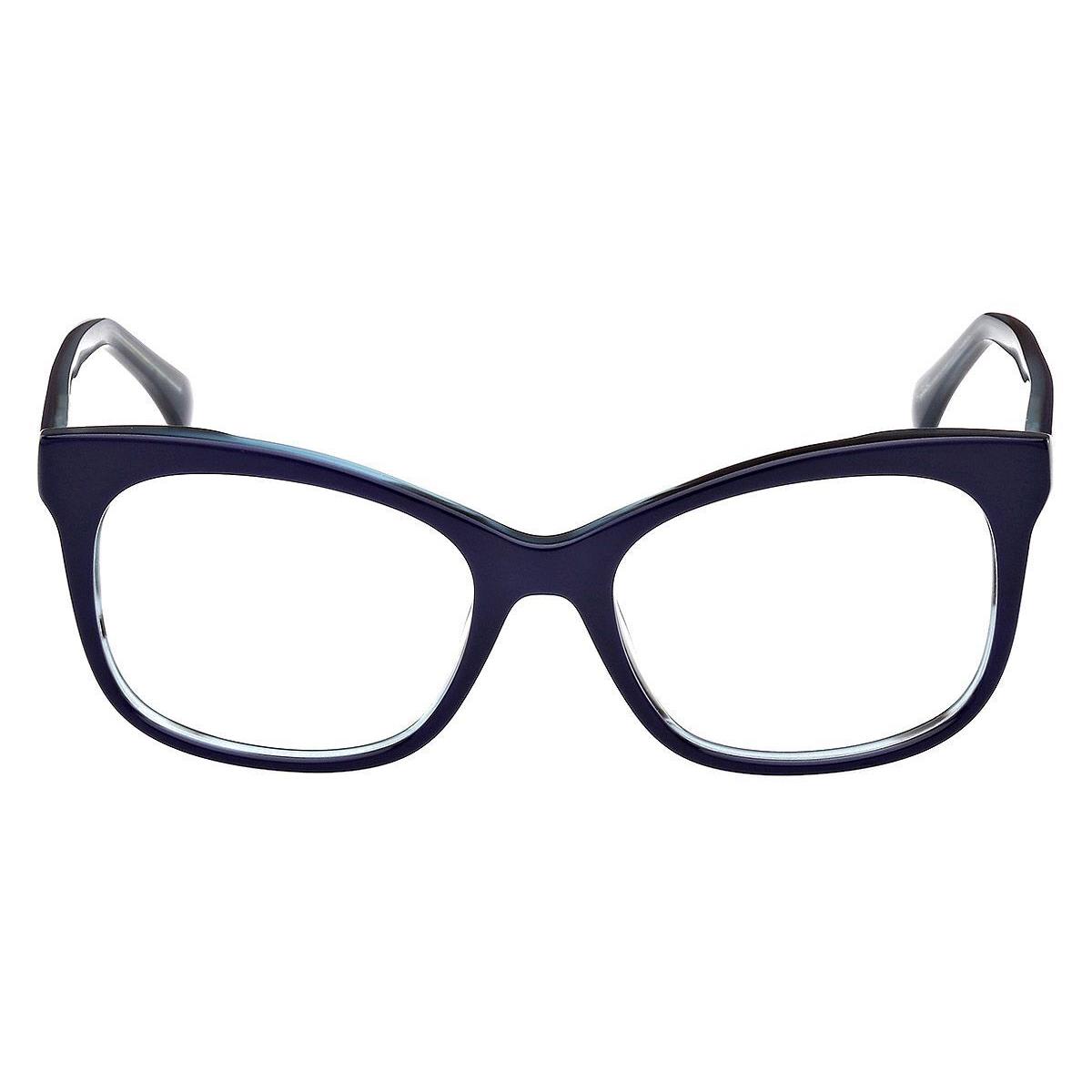 Max Mara MM5094 Eyeglasses Women Shiny Blue 52mm