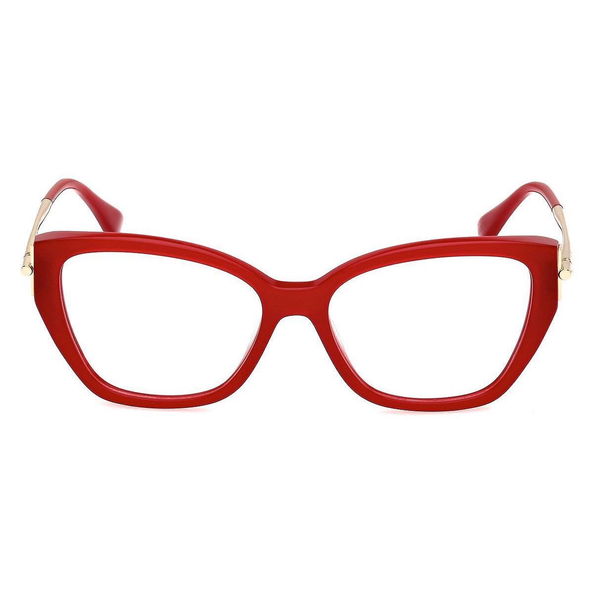 Max Mara MM5117 Eyeglasses Women Shiny Dark Red 55mm