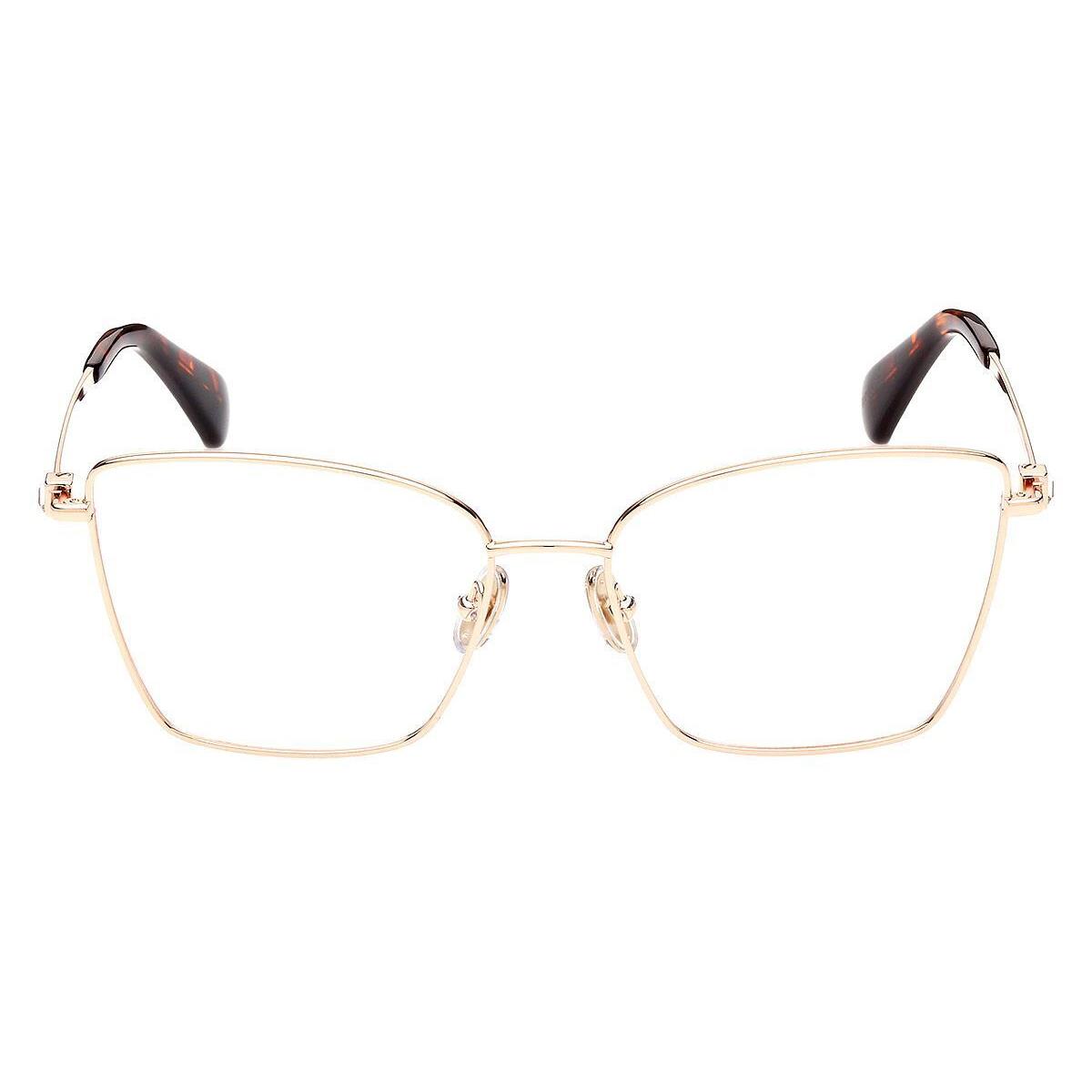 Max Mara MM5048 Eyeglasses Women Shiny Pink Gold 55mm