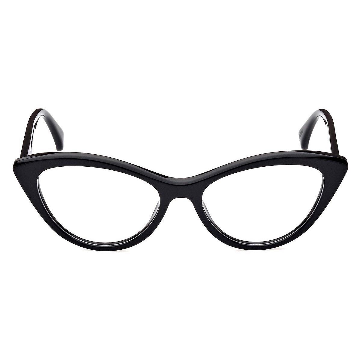 Max Mara MM5083 Eyeglasses Women Shiny Black 53mm