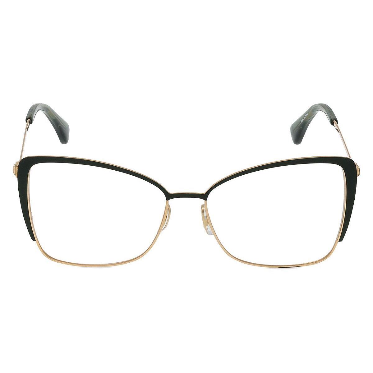 Max Mara MM5130 Eyeglasses Women Shiny Dark Green 56mm