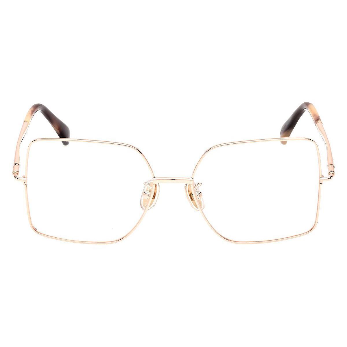 Max Mara MM5098-H Eyeglasses Women Shiny Pink Gold 55mm