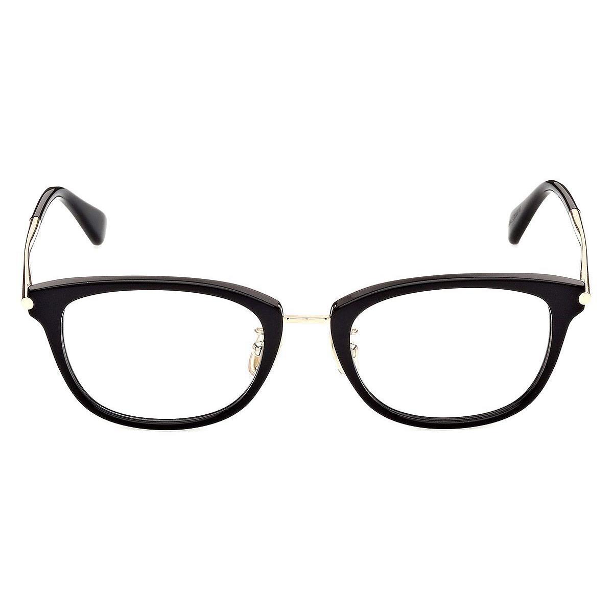 Max Mara MM5043-D Eyeglasses Women Shiny Black 50mm