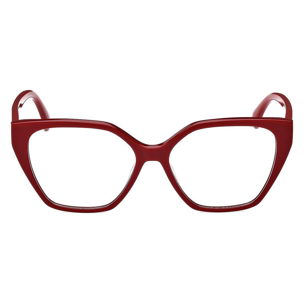 Max Mara MM5085 Eyeglasses Women Shiny Dark Red 55mm