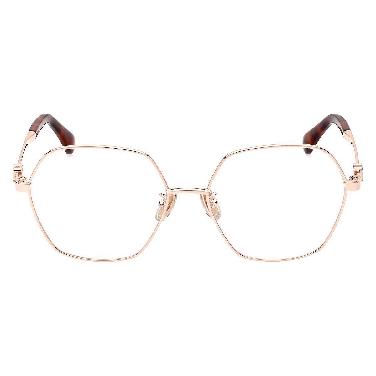 Max Mara MM5087-D Eyeglasses Women Shiny Rose Gold 56mm