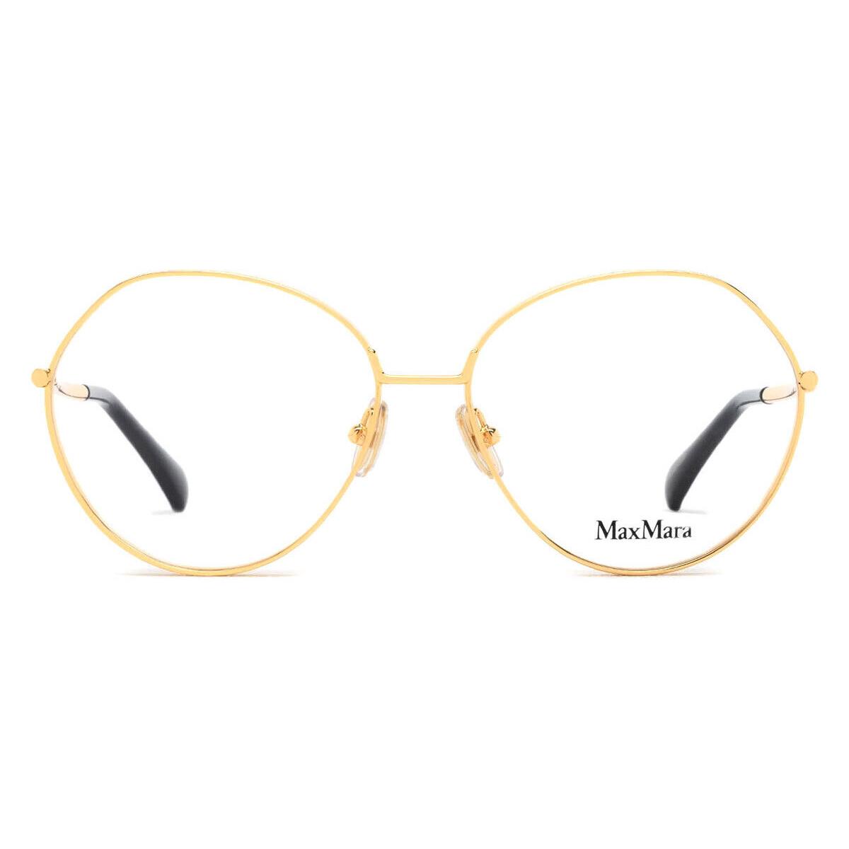 Max Mara MM5139 Eyeglasses Women Shiny Deep Gold 56mm