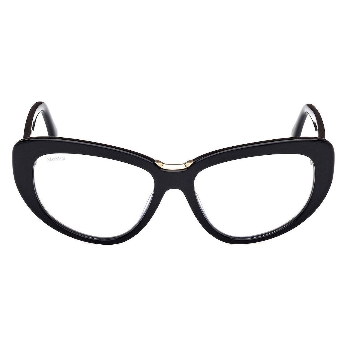 Max Mara MM5109-B Eyeglasses Women Shiny Black 56mm