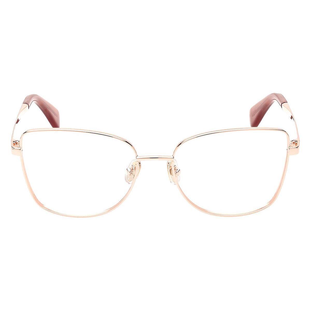 Max Mara MM5074 Eyeglasses Women Shiny Pink Gold 56mm