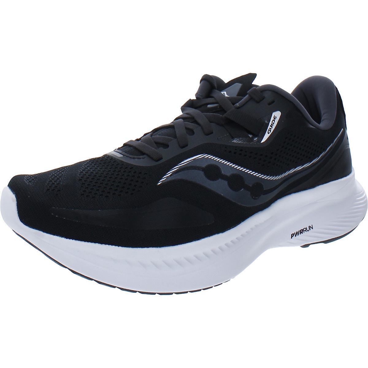 Saucony Womens Guide 15 B/w Athletic and Training Shoes 6 Wide C D W Bhfo 9352 - Black/White