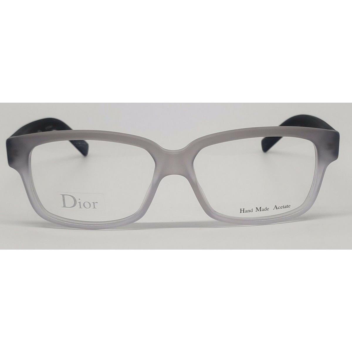 Dior Homme BlackTie150 Matte Grey M5Y Plastic Eyeglasses Frame 52-14-140 Italy