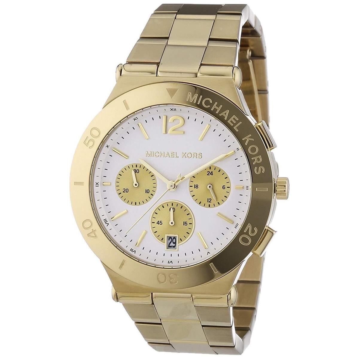 Michael Kors `wyatt` MK5933 Chronograph Bracelet Watch 40mm Gold