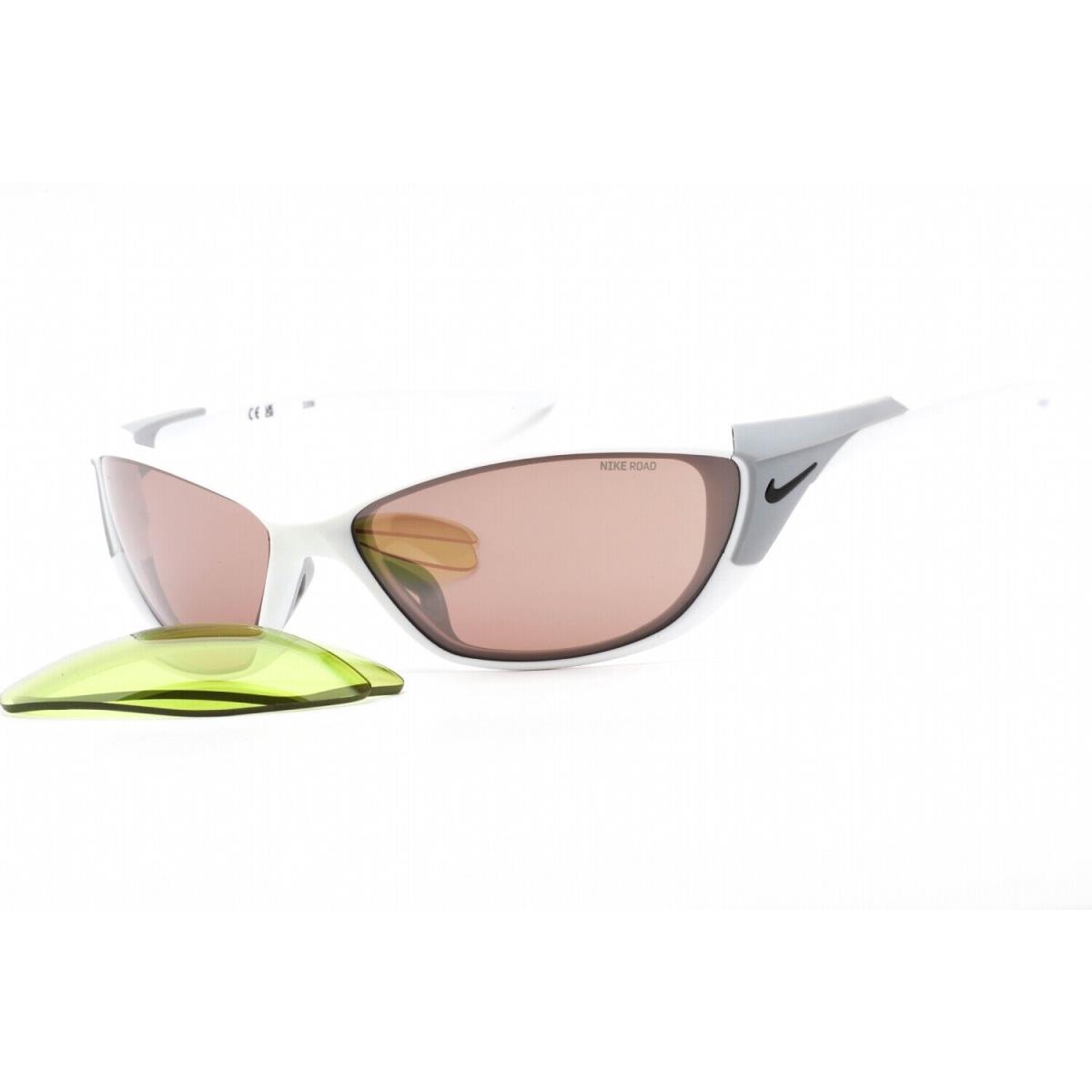 Nike Zone E DZ7357-100 Matte White Sunglasses