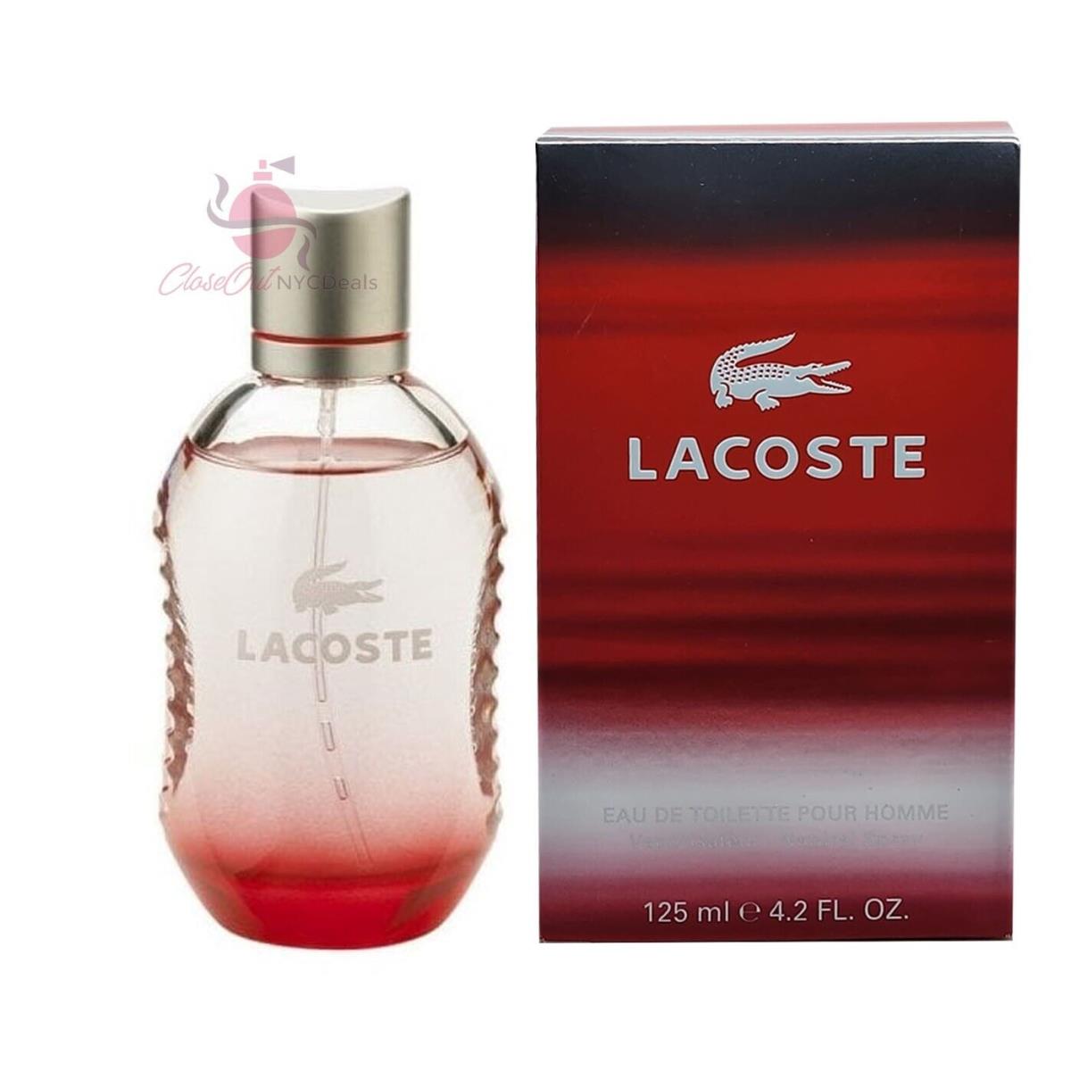 Lacoste Red in Style Play Cologne 4.2 oz / 125 ml Edt Spray For Men