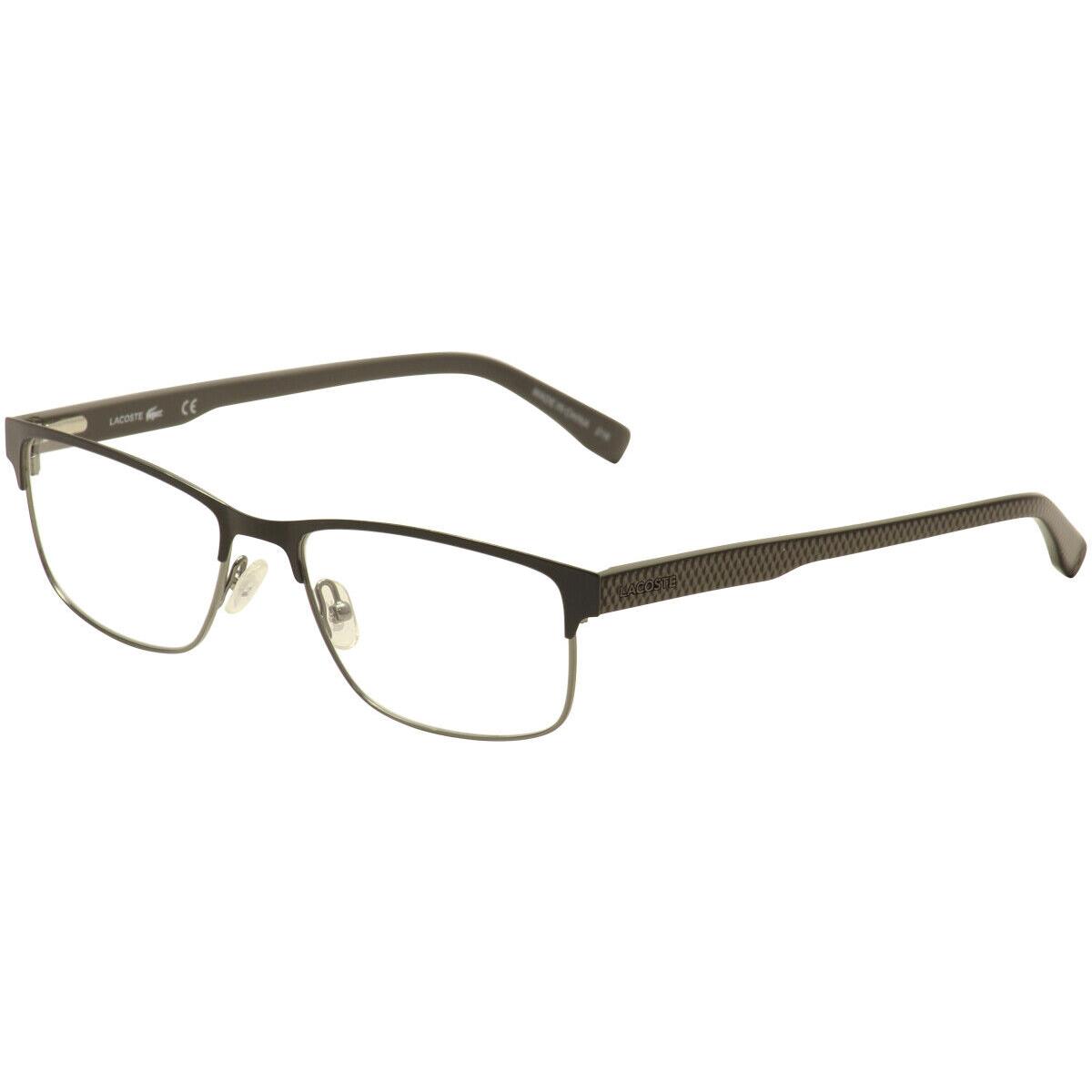 Lacoste Men`s Eyeglasses L2217 L/2217 033 Gunmetal Full Rim Optical Frame 54mm