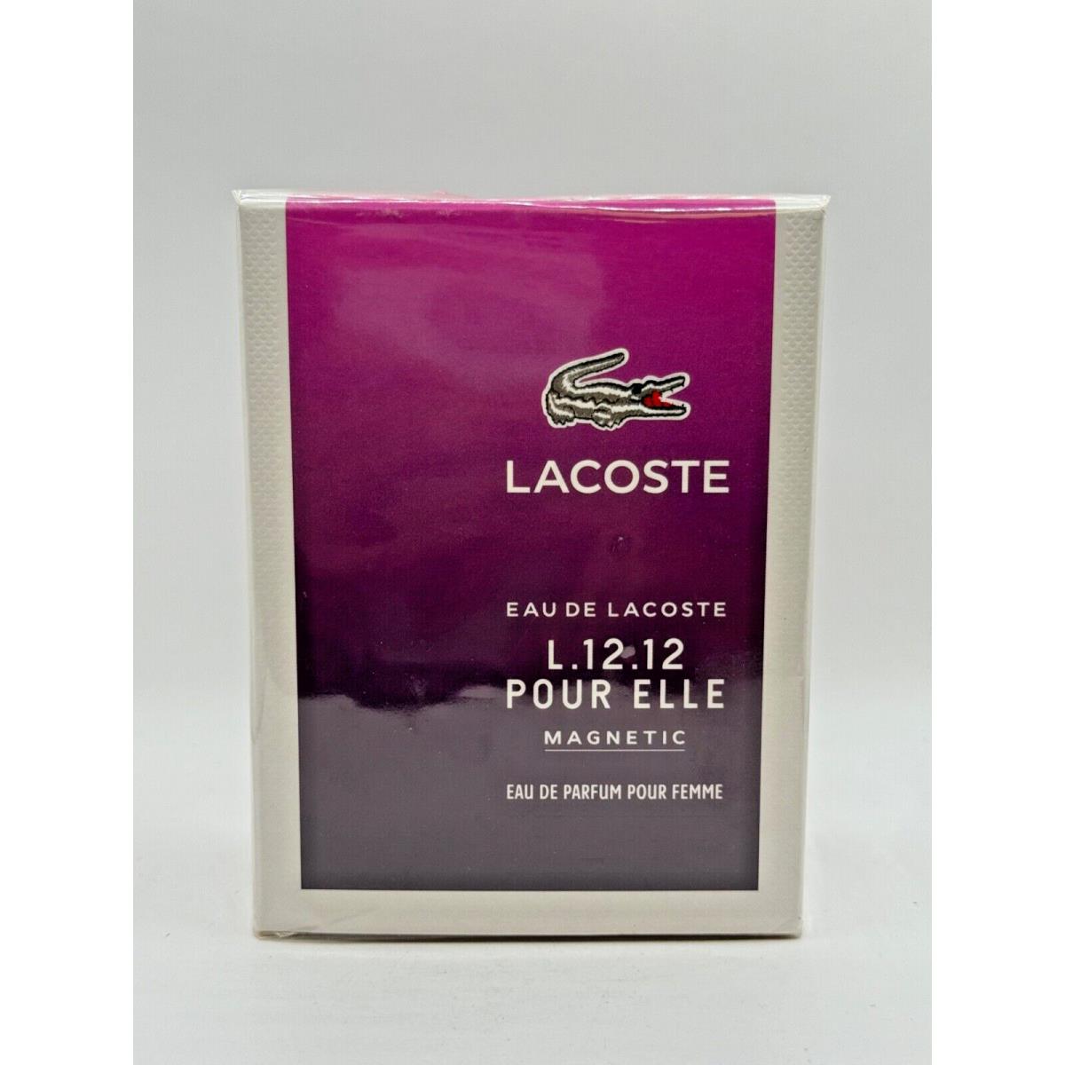 Eau DE Lacoste L.12.12 Pure Elle Magnetic BY Lacoste 100ML Edp Spray