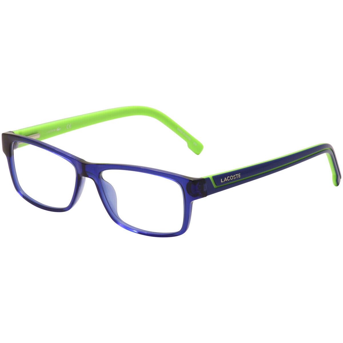 Lacoste Men`s Eyeglasses L2707 L/2707 454 Blue/green Full Rim Optical Frame 53mm