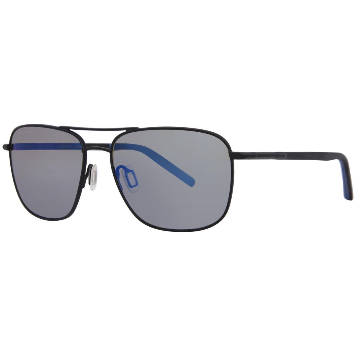 Serengeti Spello 8797 Sunglasses Matte Black/mineral Polarized 555NM Blue 58-mm