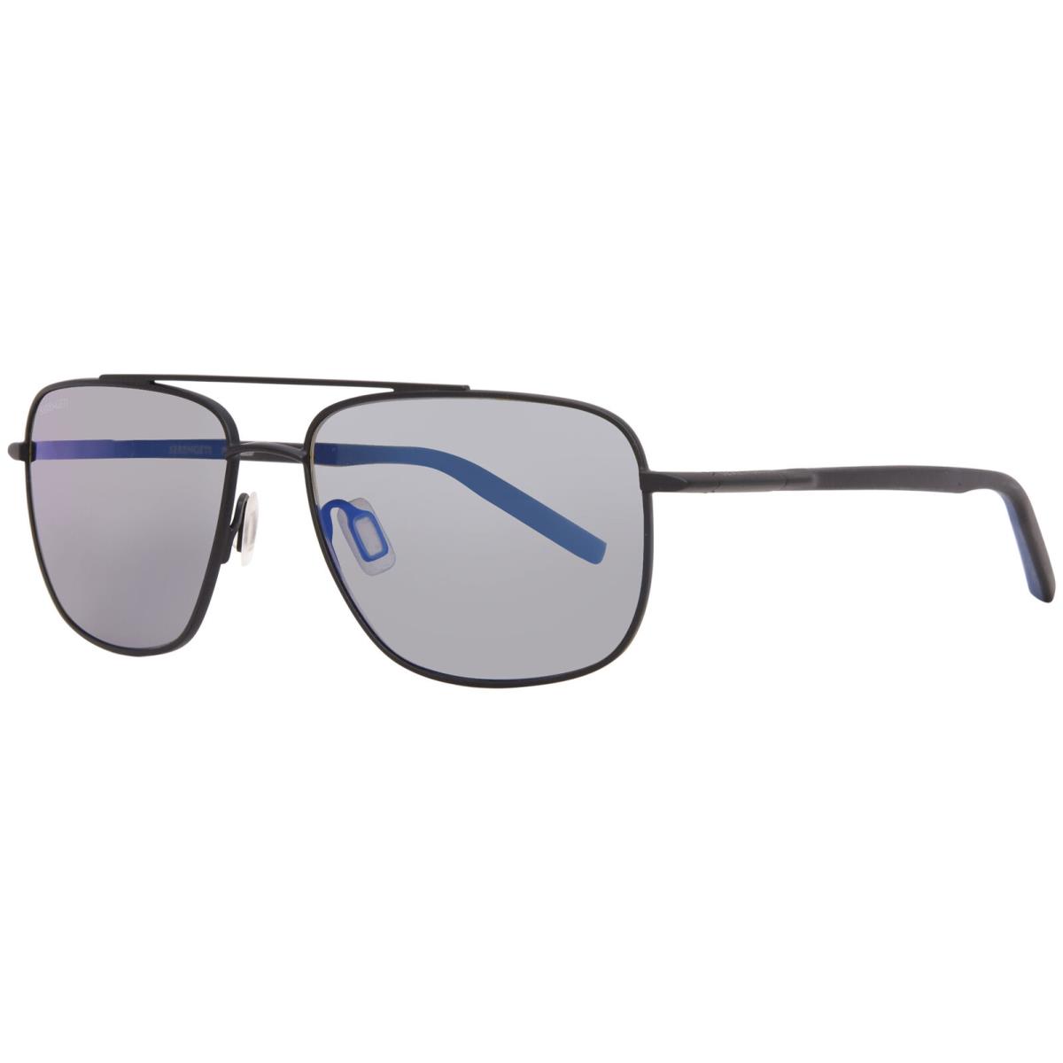 Serengeti Tellaro 8819 Sunglasses Black/polarized Blue 555NM Square Shape 60-mm