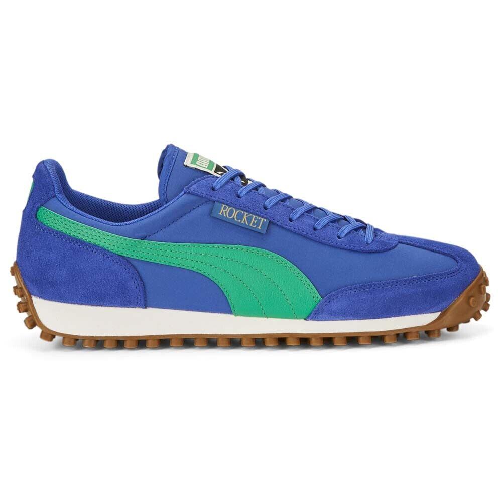 Puma Rocket Lace Up Mens Blue Sneakers Casual Shoes 38671503