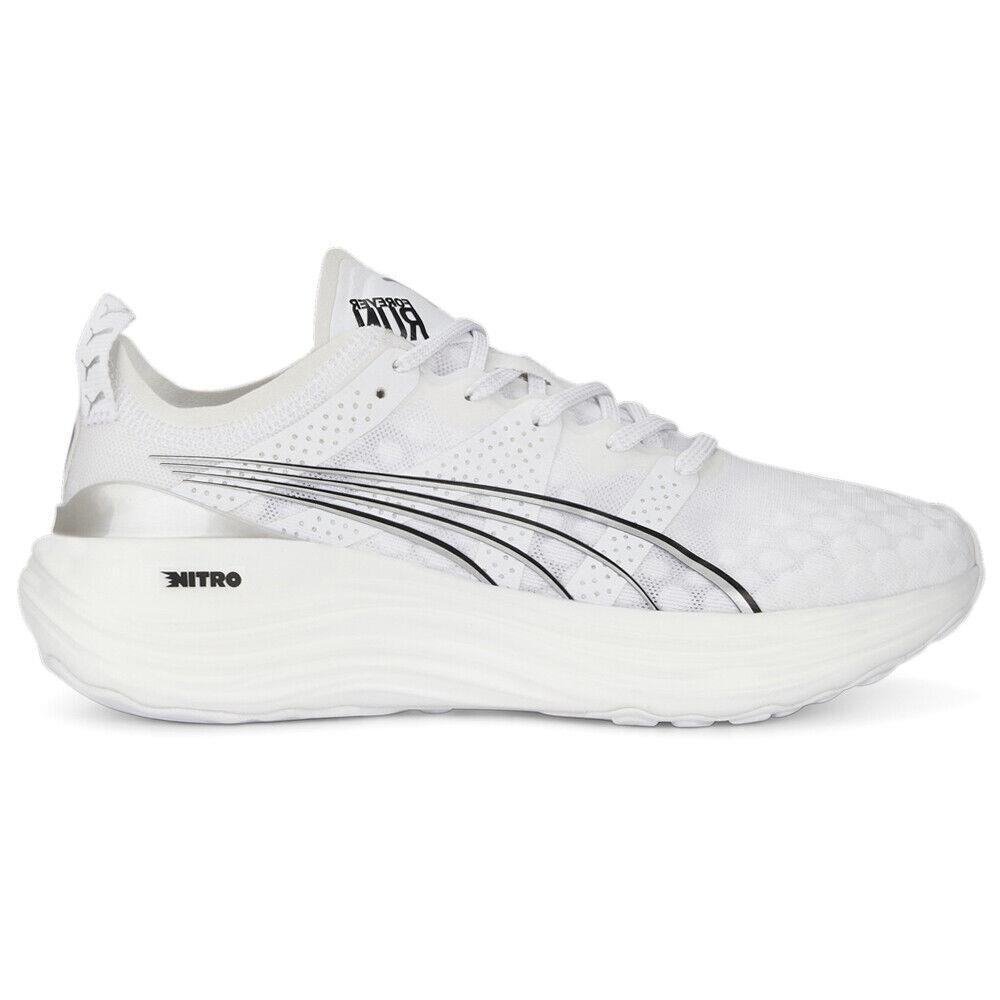 Puma Foreverrun Nitro Running Womens White Sneakers Athletic Shoes 37775806 - White