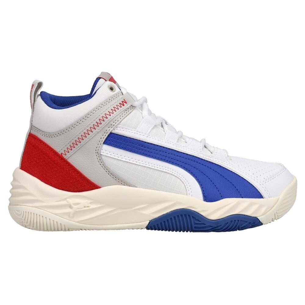 Puma Rebound Future Evo Basketball Mens White Sneakers Casual Shoes 374899-06