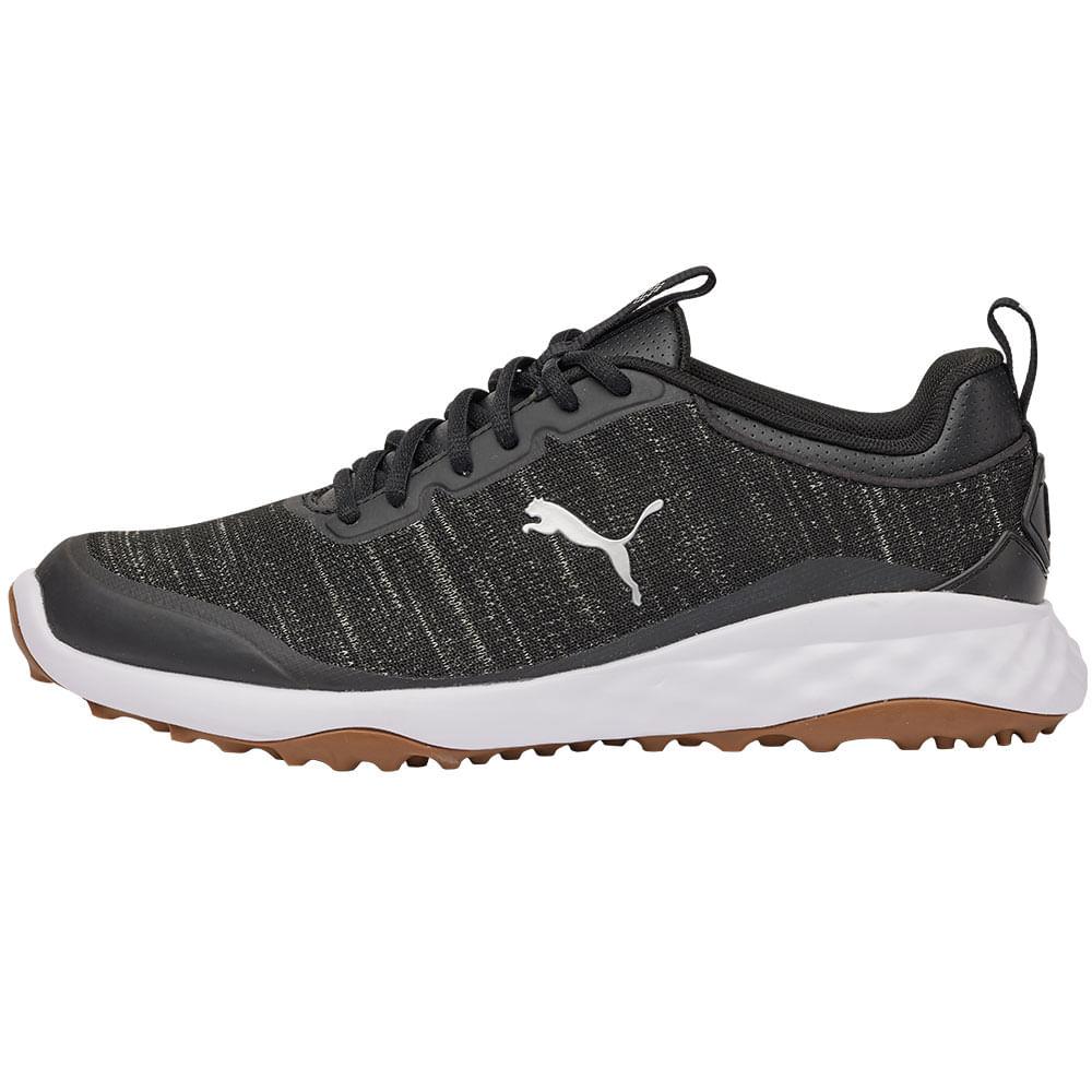 Men`s Puma Fusion Pro Golf Shoes - Puma Black/Puma Silver