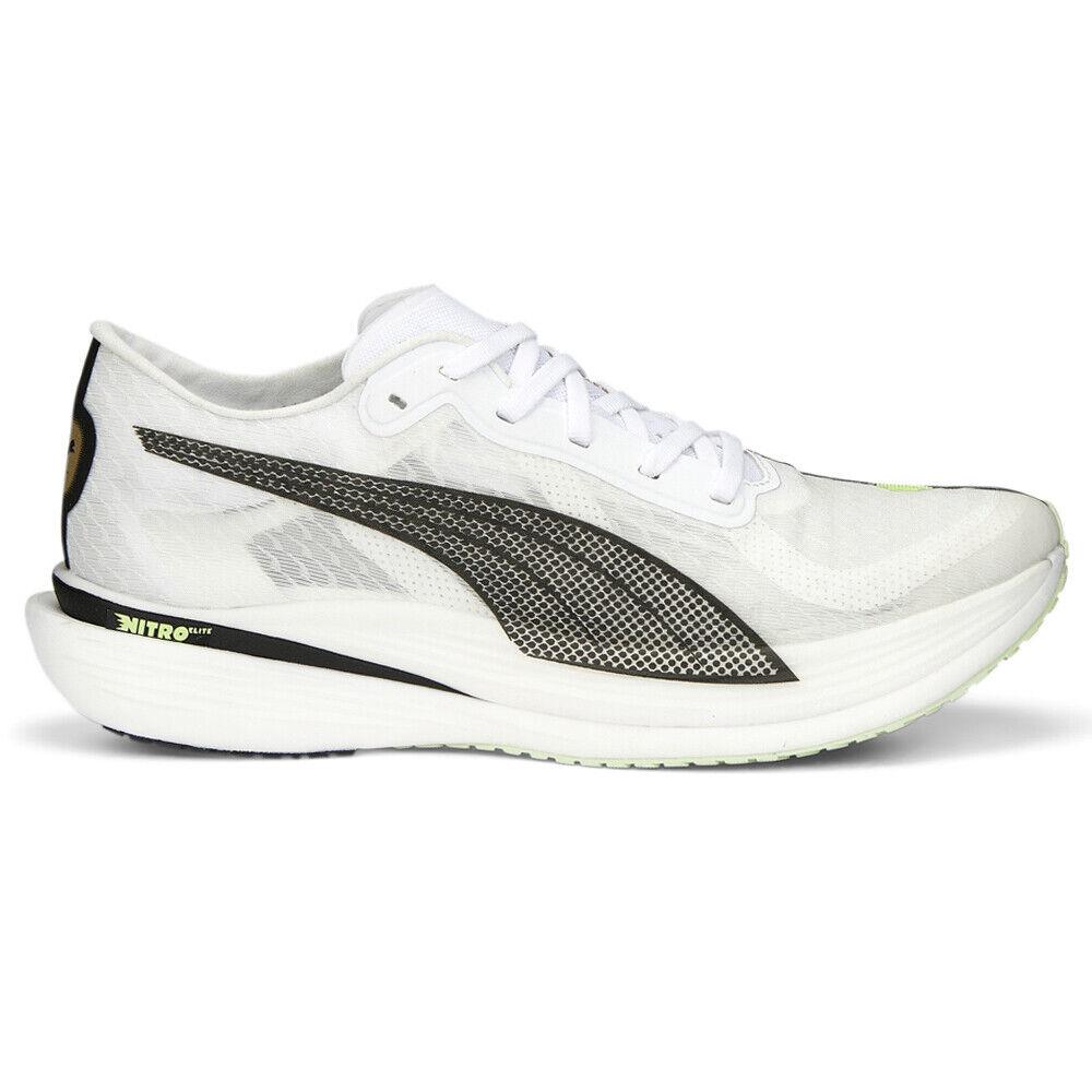 Puma Deviate Nitro Elite 2 Running Mens White Sneakers Athletic Shoes 37778802 - White