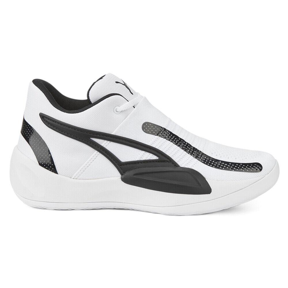 Puma Rise Nitro Basketball Mens White Sneakers Athletic Shoes 37701209 - White