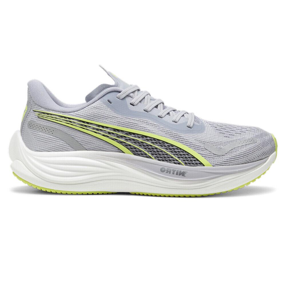 Puma Velocity Nitro 3 Running Mens Grey Sneakers Athletic Shoes 37774803 - Grey