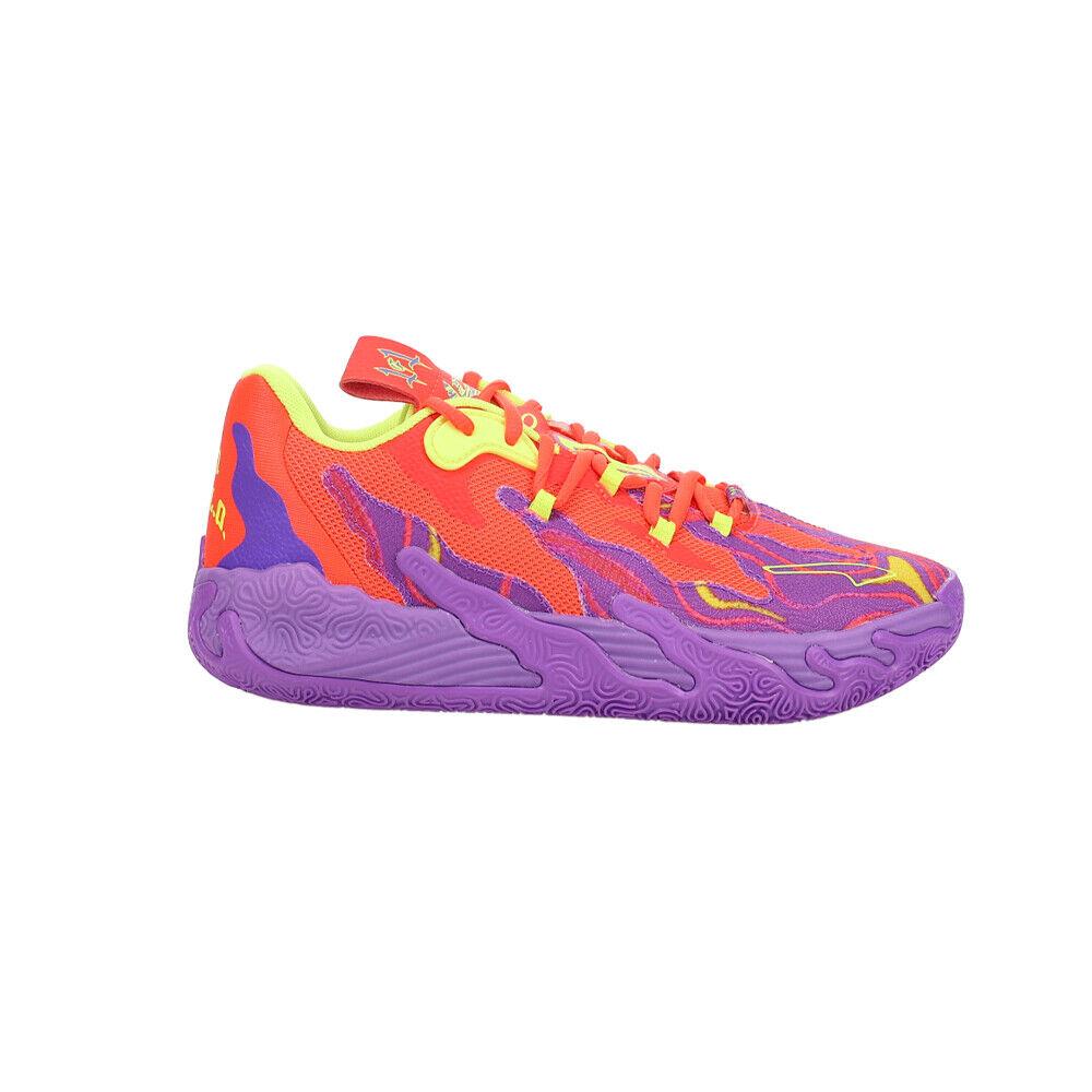 Puma Mb 03 Lo Lava Basketball Youth Boys Purple Sneakers Athletic Shoes 3108480