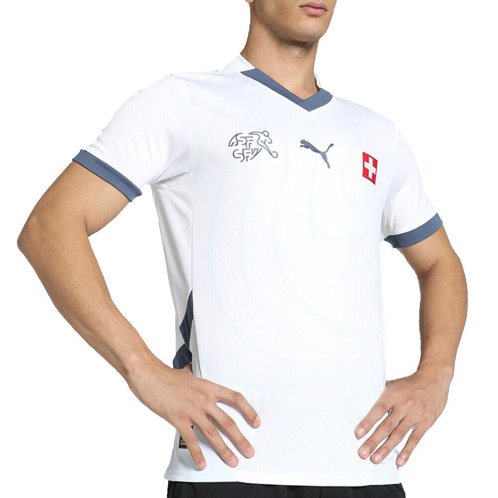 Puma Sfv Away Crew Neck Short Sleeve Soccer Jersey Mens White 77396902