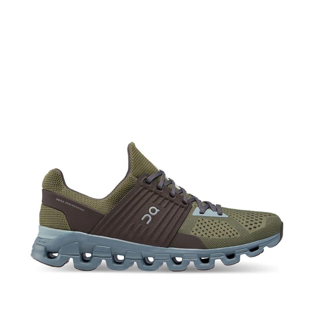 ON Running ON-41.98461 Men`s Cloudswift in Olive/thorn - Medium Width