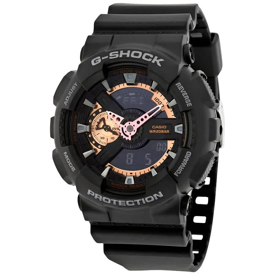 Casio G-shock Men`s and Ladies Watch Black Rose Gold 55mm/ mens