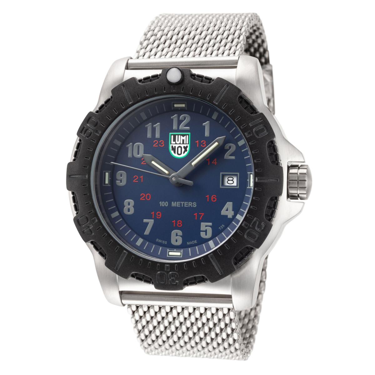 Luminox Men`s Manta Ray Steel X2.2134 Blue/white Dial Stainless Steel Watch