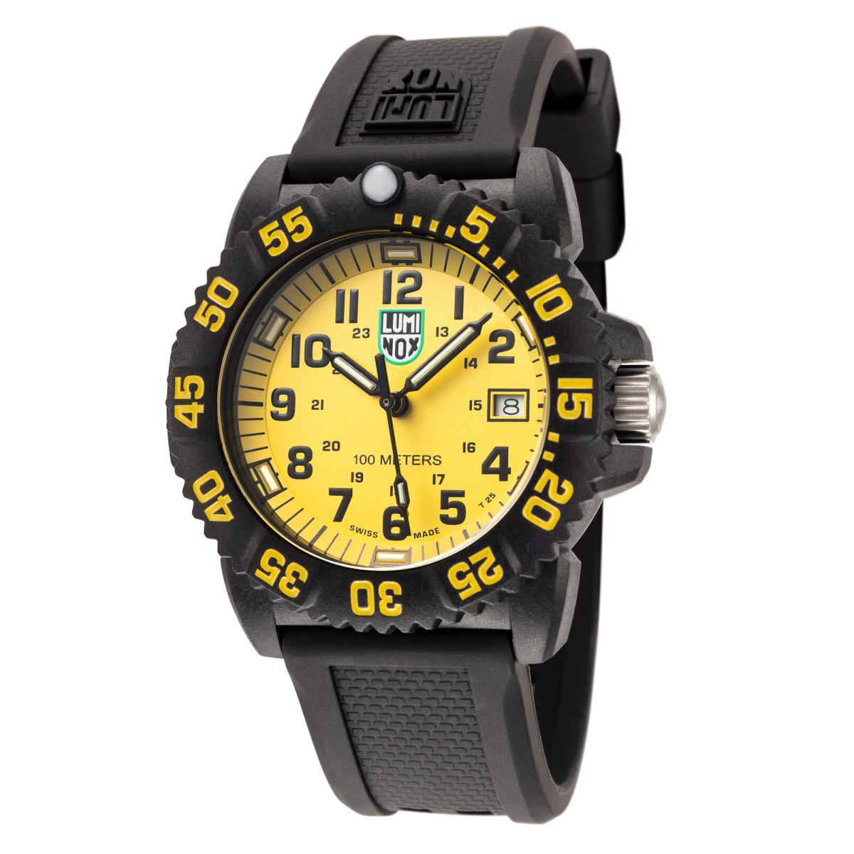 Luminox Men`s Sea Lion X2.2075 Black/yellow Dial Polyurethane Watch