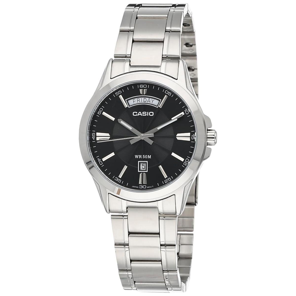 Casio MTP-1381D-1A Men`s Watch Stainless Steel Band Analog Quartz