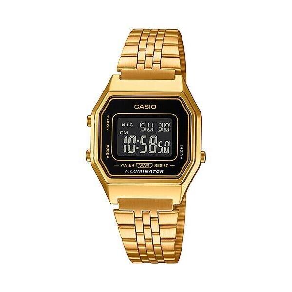 Casio Vintage LA670WGA-1DF Women`s Digital Watch Gold Tone Stainless Steel