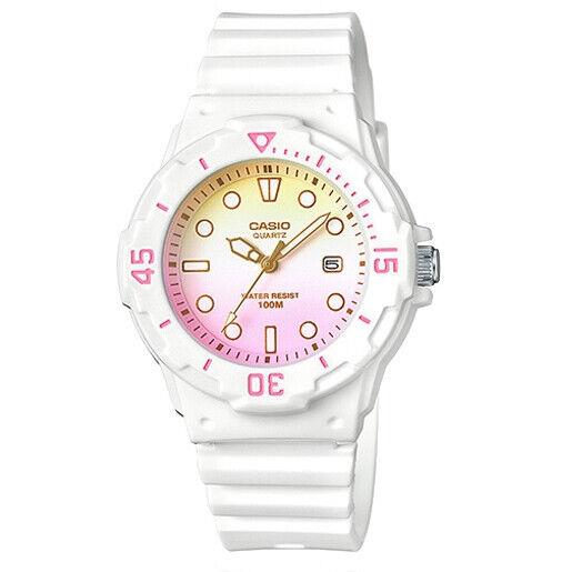 Casio Fashion Women`s 100m Analog Resin White Watch LRW-200H-4E2